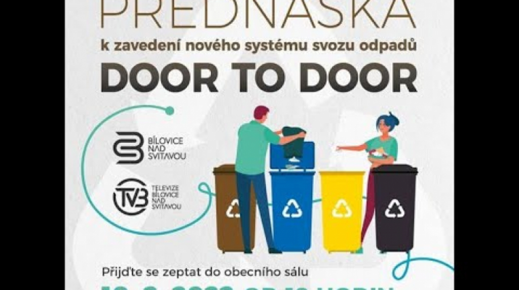 Přednáška k zavedení nového systému svozu odpadu DOOR-TO-DOOR